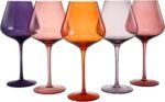 Colorful Crystal Wine Glass 5-Piece Set - Image 2