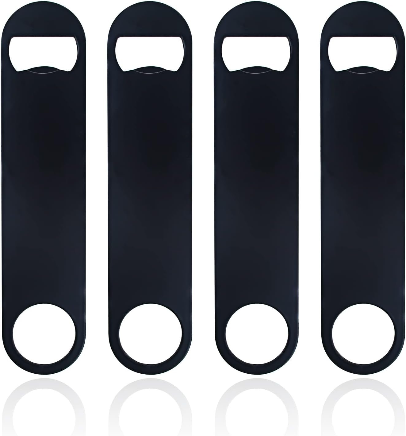 61jkjhnTfLL._AC_SL1500_.jpg Stainless Steel Flat Bottle Opener 4-Piece Set - Image 1