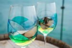 Hand-Painted Colorful Crystal Wine Glass 4-Piece Set - Image 2