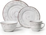 Distressed White Dinnerware 16-Piece Set - Image 2
