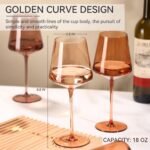 Brown Crystal Wine Glass 6-Piece Set - Image 2