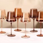 Brown Crystal Wine Glass 6-Piece Set