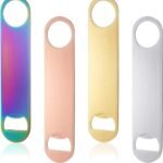 Heavy-Duty Stainless Steel Flat Bottle Opener 4-Piece Set