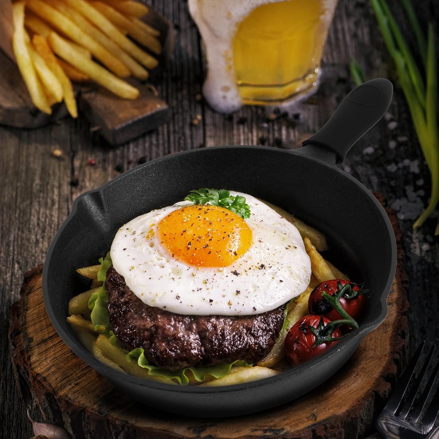 71sg2YbfBvL._AC_SL1500_.jpg Cast Iron Skillet 3-Piece Set - Image 1