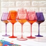 Colorful Crystal Wine Glass 5-Piece Set
